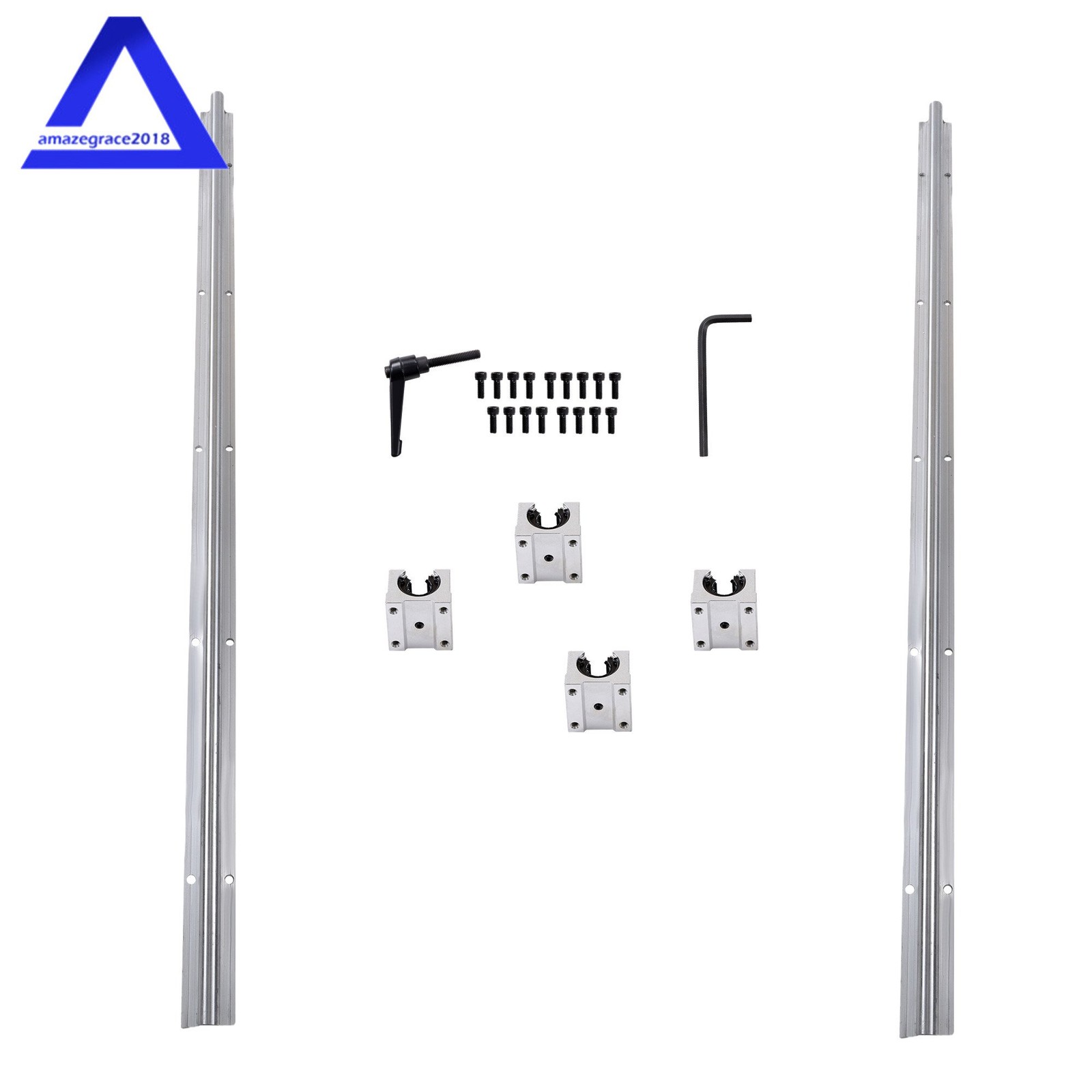 Linear Rails 2PCS SBR16-1000mm and 4 PCS SBR16UU Carriage Bearing Blocks