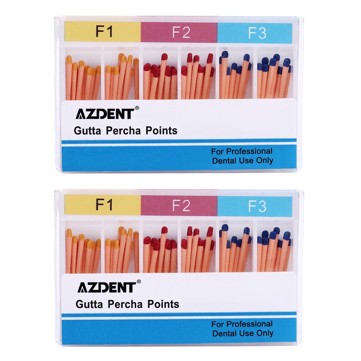 60/100pcs Dental Endodontics Gutta Percha /Endo Absorbent Paper Points F1 F2 F3