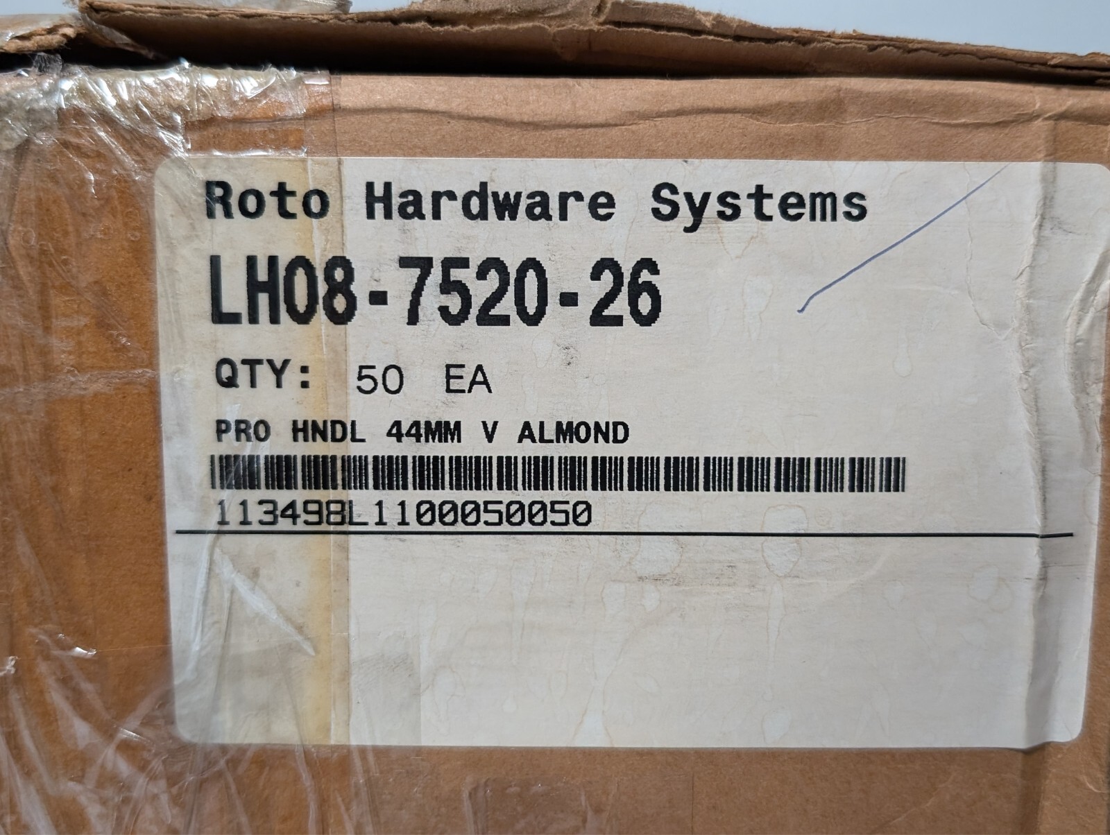 Lot of 50 Roto LH08-7520-36 PRO Vinyl Casement Window Handles 1-3/4″ (44mm) Fork