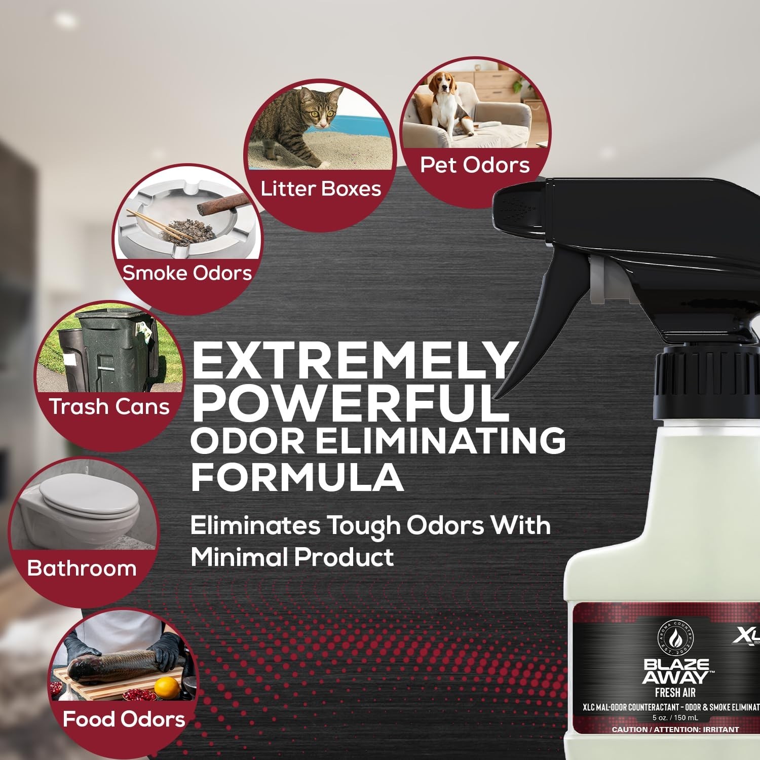 Blaze Away Commercial Air Freshener & Odor Eliminator for Strong Odor – Indus…