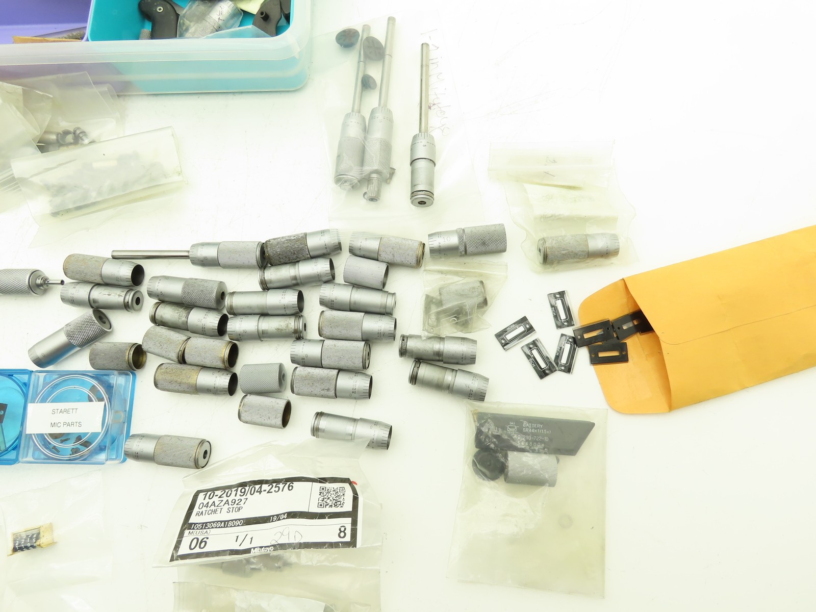 Mitutoyo Micrometer Gage Ratchet Stop Digit Counter Replacement Parts Mixed Lot