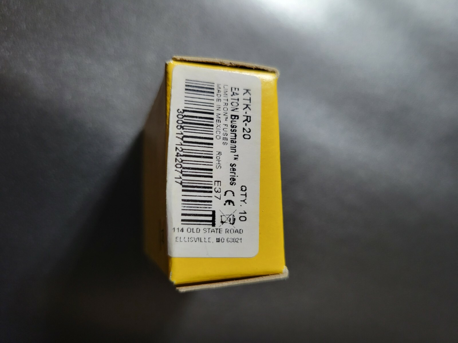 10 Bussmann KTK-R-20 Current Limiting Fuse 20A 600V Lot of 10 NEW