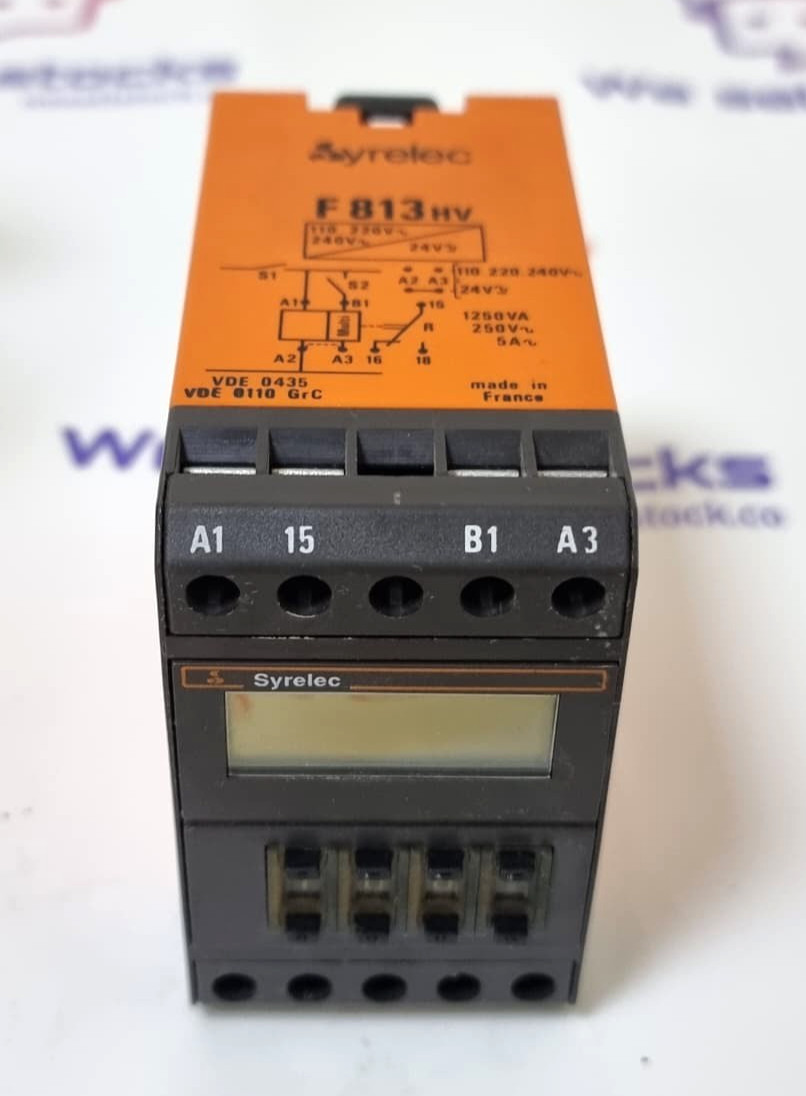 Syrelec F813 HV Multifunction Digital Timer Relay 5A