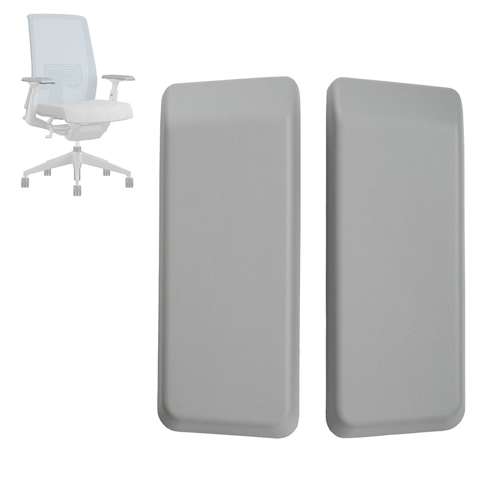 New Arm Pads Caps Replacement For Haworth Very Office Home Chair Black/Grey 1set