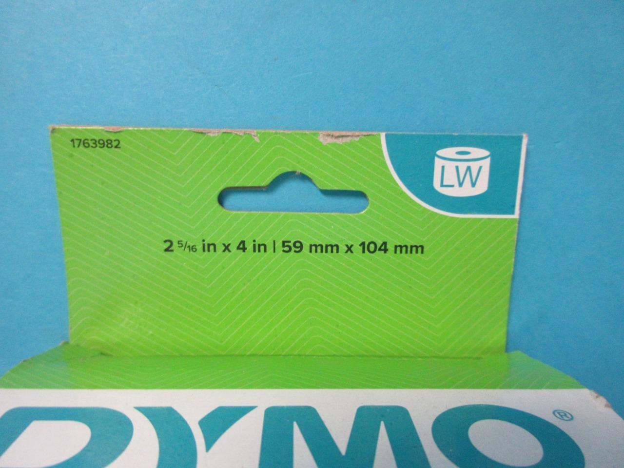 DYMO LabelWriter Shipping Labels 2 5/16 x 4 White 250 Labels/Roll 1763982