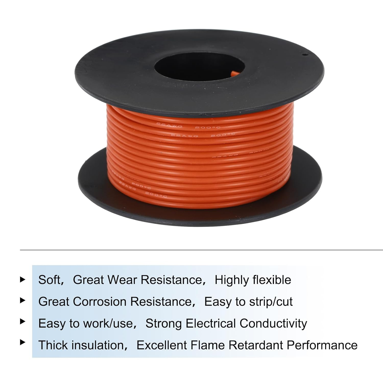 22 Gauge Silicone Wire 22AWG Electrical Wire Stranded Tinned Copper High Temp Ho
