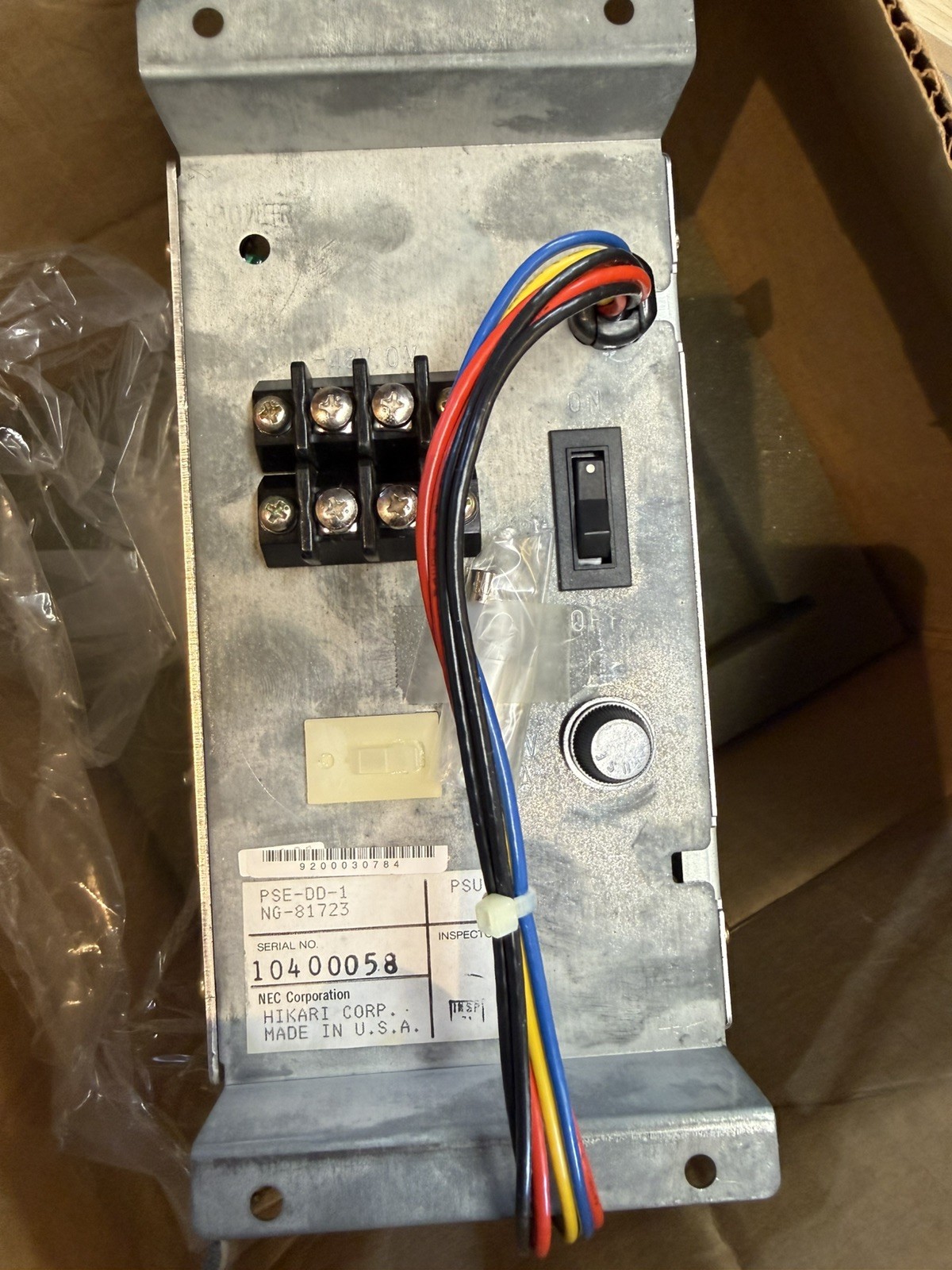 NEC Electra Mark II PSE-DD-1 Power Supply PSU NG-81723 PBX Key System NOS
