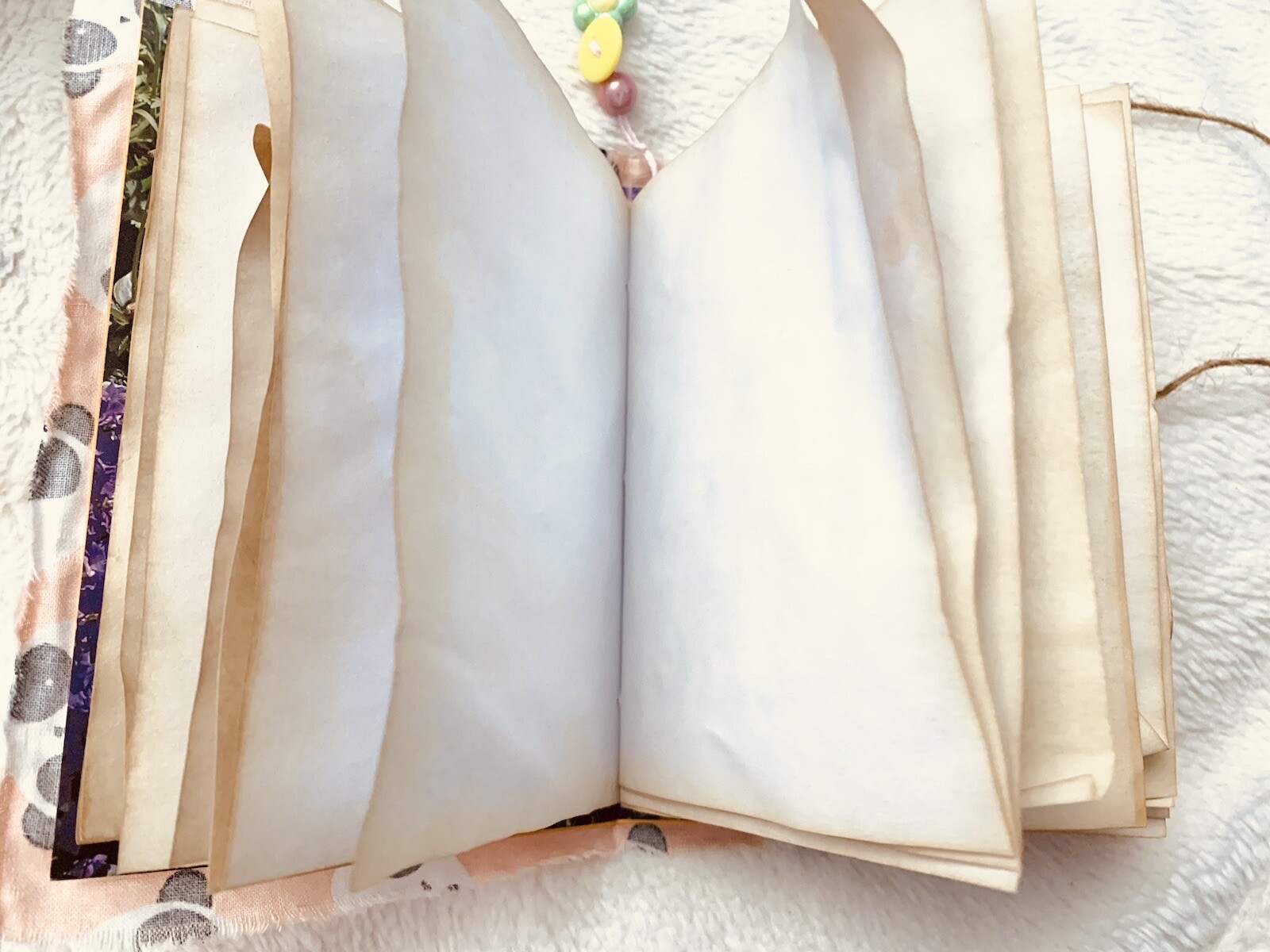Panda Journal, Panda Notebook, Handmade Panda Softcover Journal, Junk Journal