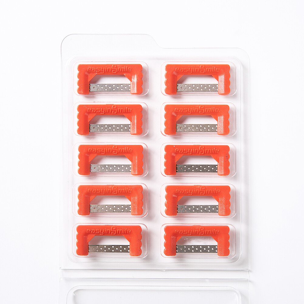 10pc Dental Interproximal reduction strips orthodontic IPR strips 0.1MM serrated