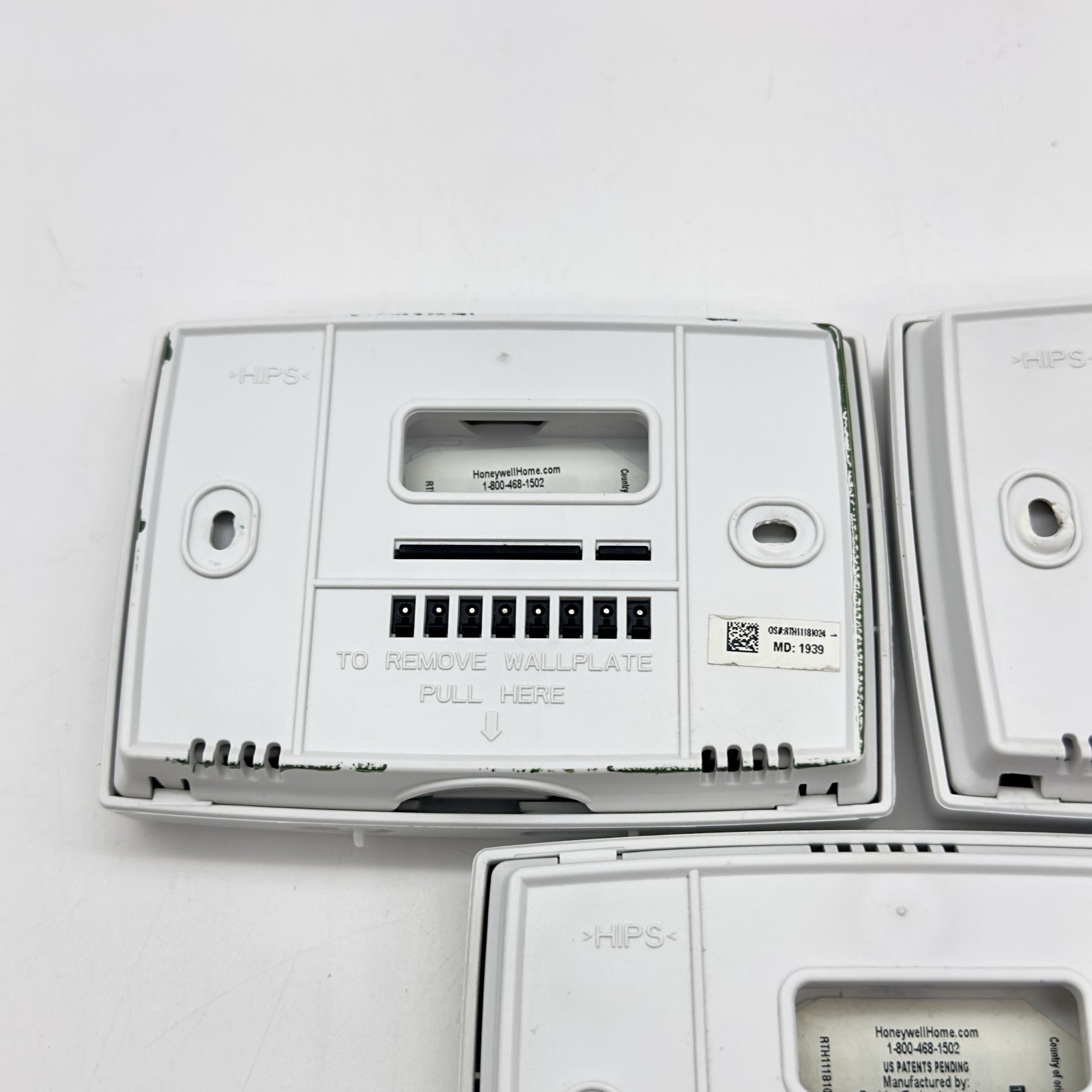 Lot of 3 Honeywell Thermostats RTH111B-1024 Non-Programmable CLEANED TESTED GUC