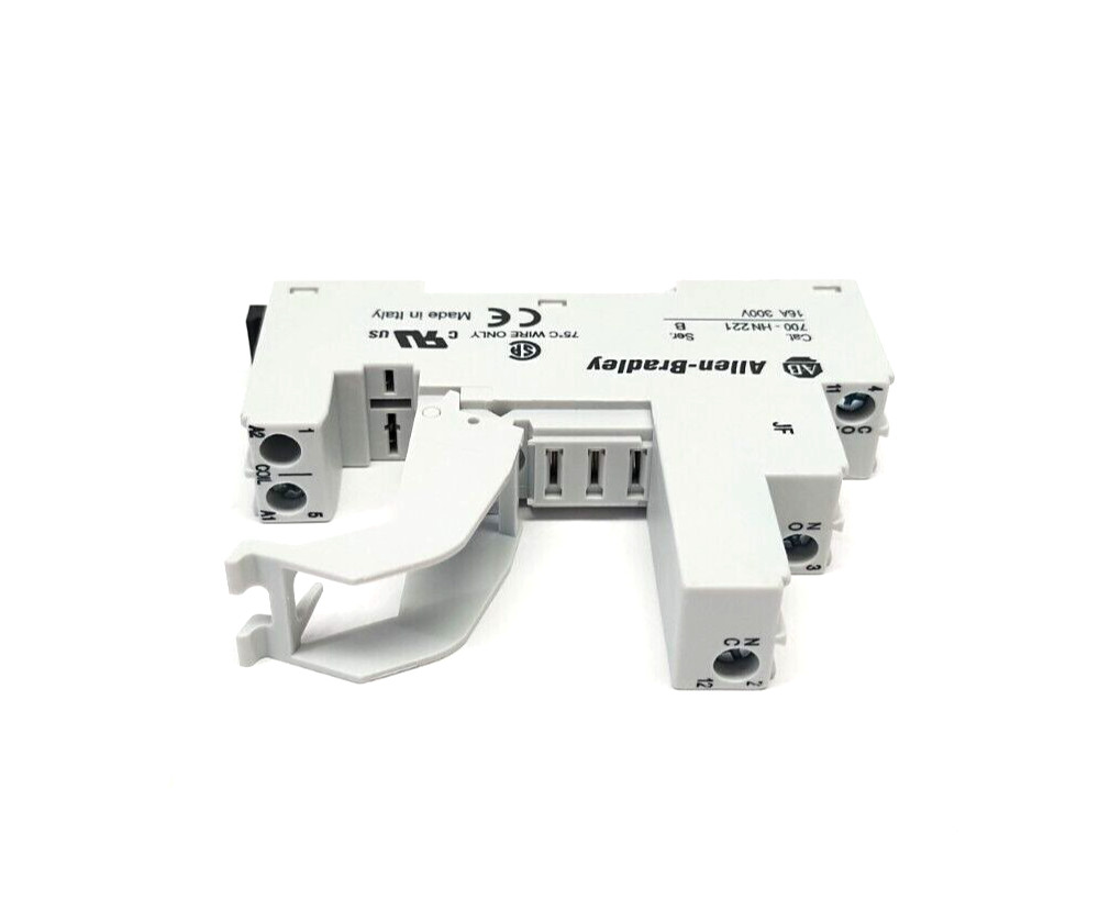 Allen Bradley 700-HN221 Ser. B 5-Blade Screw Terminal Plug-In Relay Socket/Base