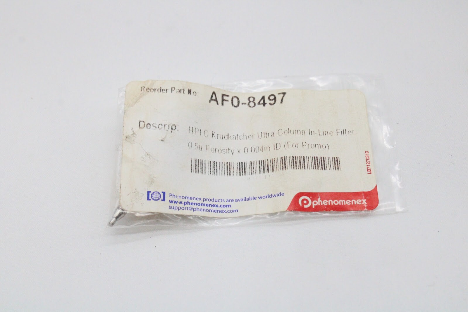 Phenomenex AF0-8497 HPLC Krudkatcher Ultra Column 0.5u Porosity x 0.004in ID NEW