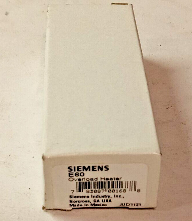 New Siemens / Furnas Thermal Overload Relay Heater E-60 / E60