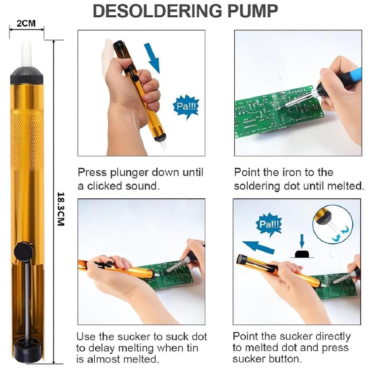 Kit de Soldador Ajustable con Multímetro Digital y Probador Eléctrico, Nuevo