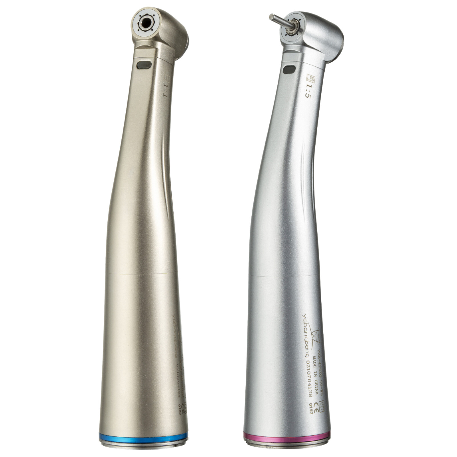 FDA Dental 1:5 1:1 Electric Fiber Optic LED Contra Angle Handpiece Fits NSK KaV