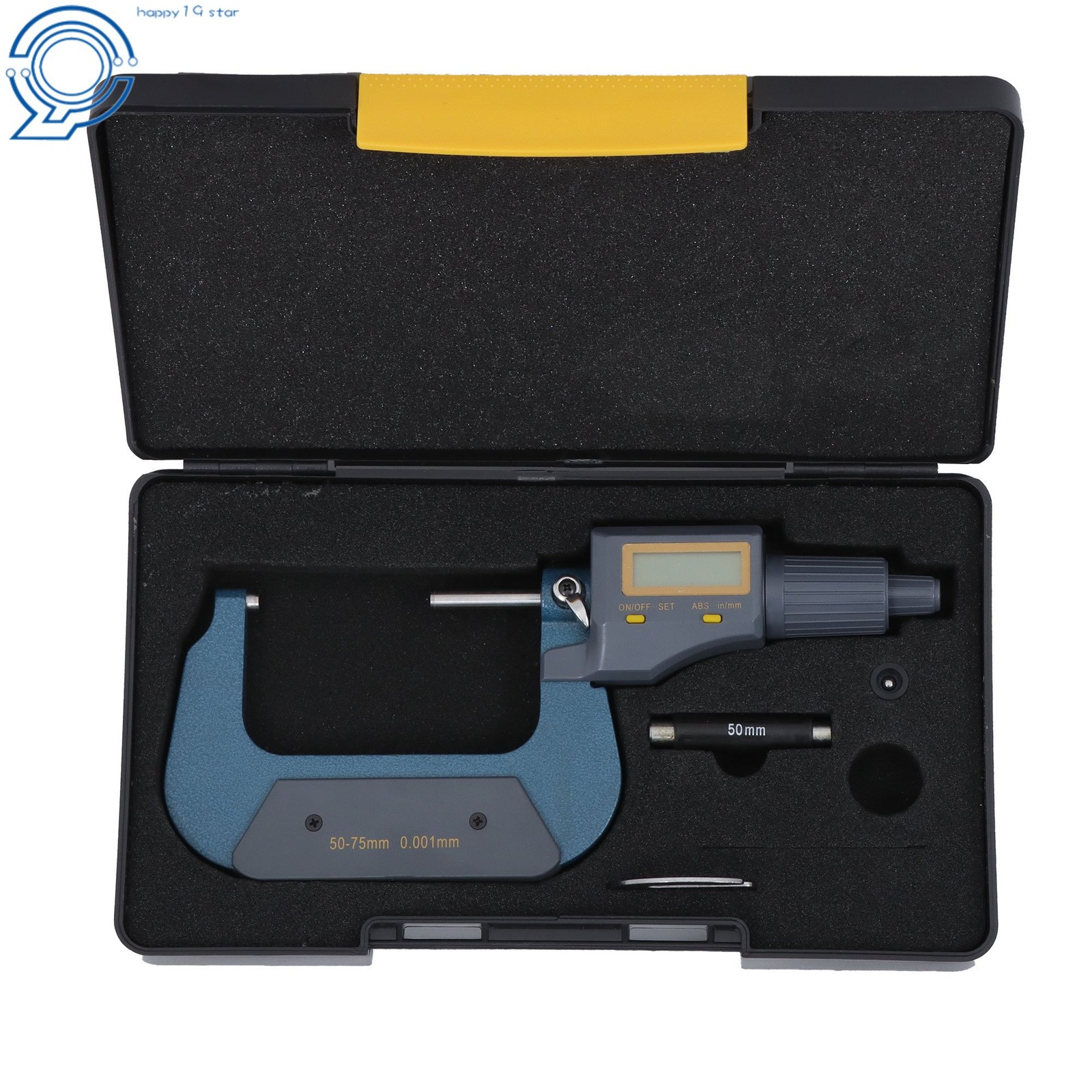 Carbide Tip 50-75mm 2-3″ 0.00005″ Digital Electronic Outside Micrometer