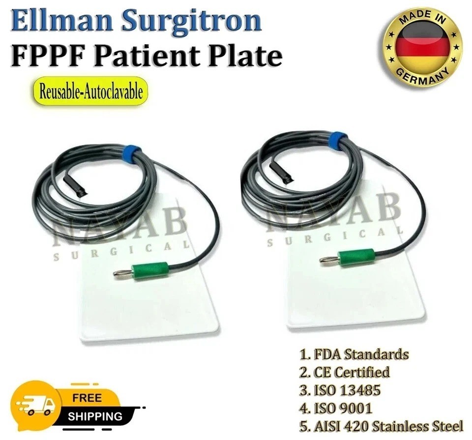 Ellman Surgitron H4 Grounding Plate – CE Certified – Reusable & Autoclavable