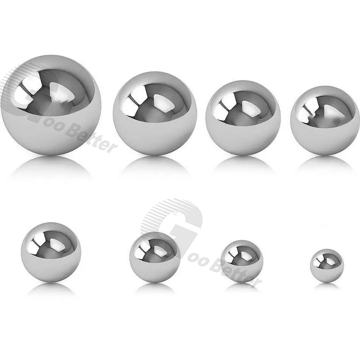 GCR15 Chrome Steel Bearing Balls Dia 1mm-100mm G10 High Precision Smooth Ball