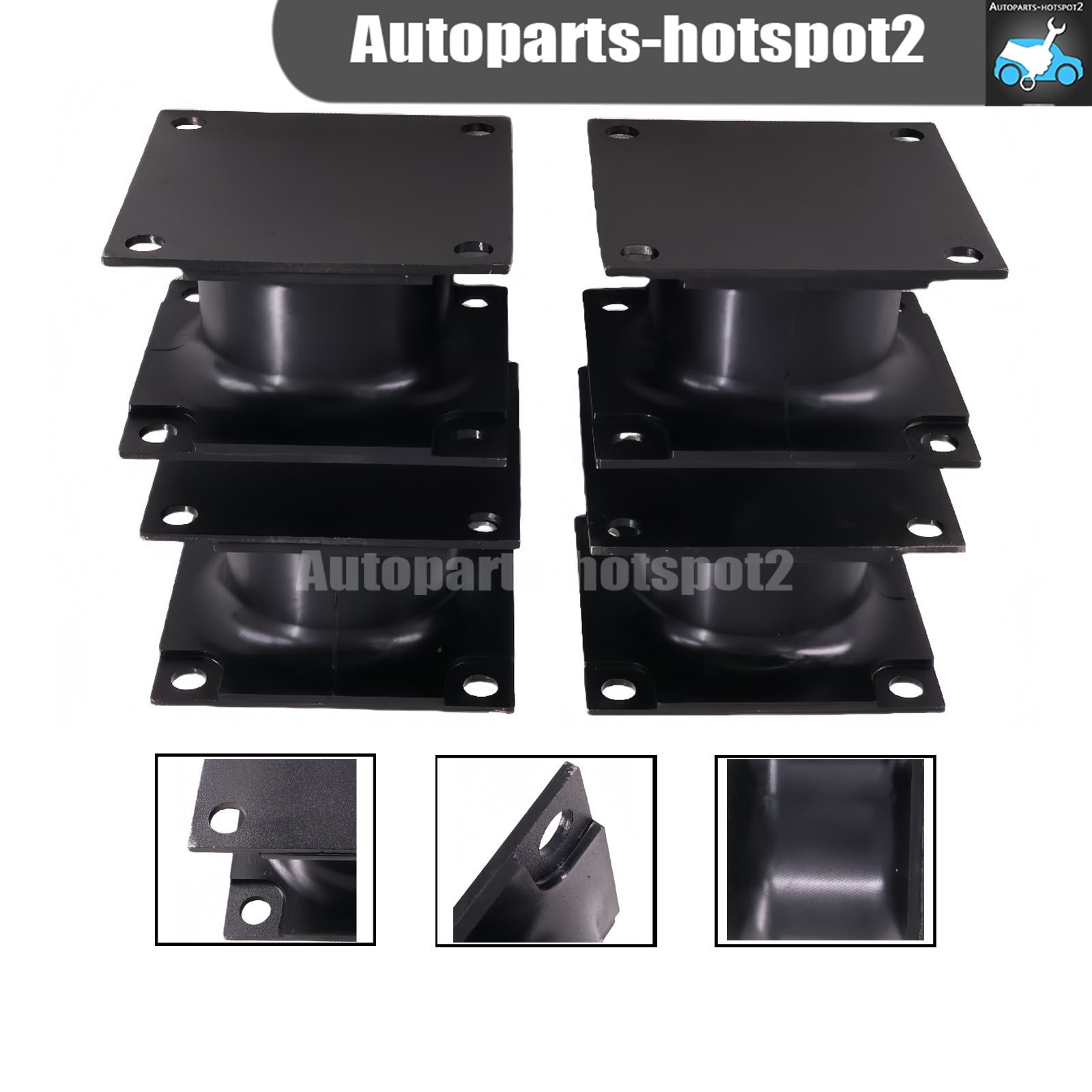 4PCS Vibratory Plate Compactor Rubber Isolator Shock Mount For Stanley Hydraulic