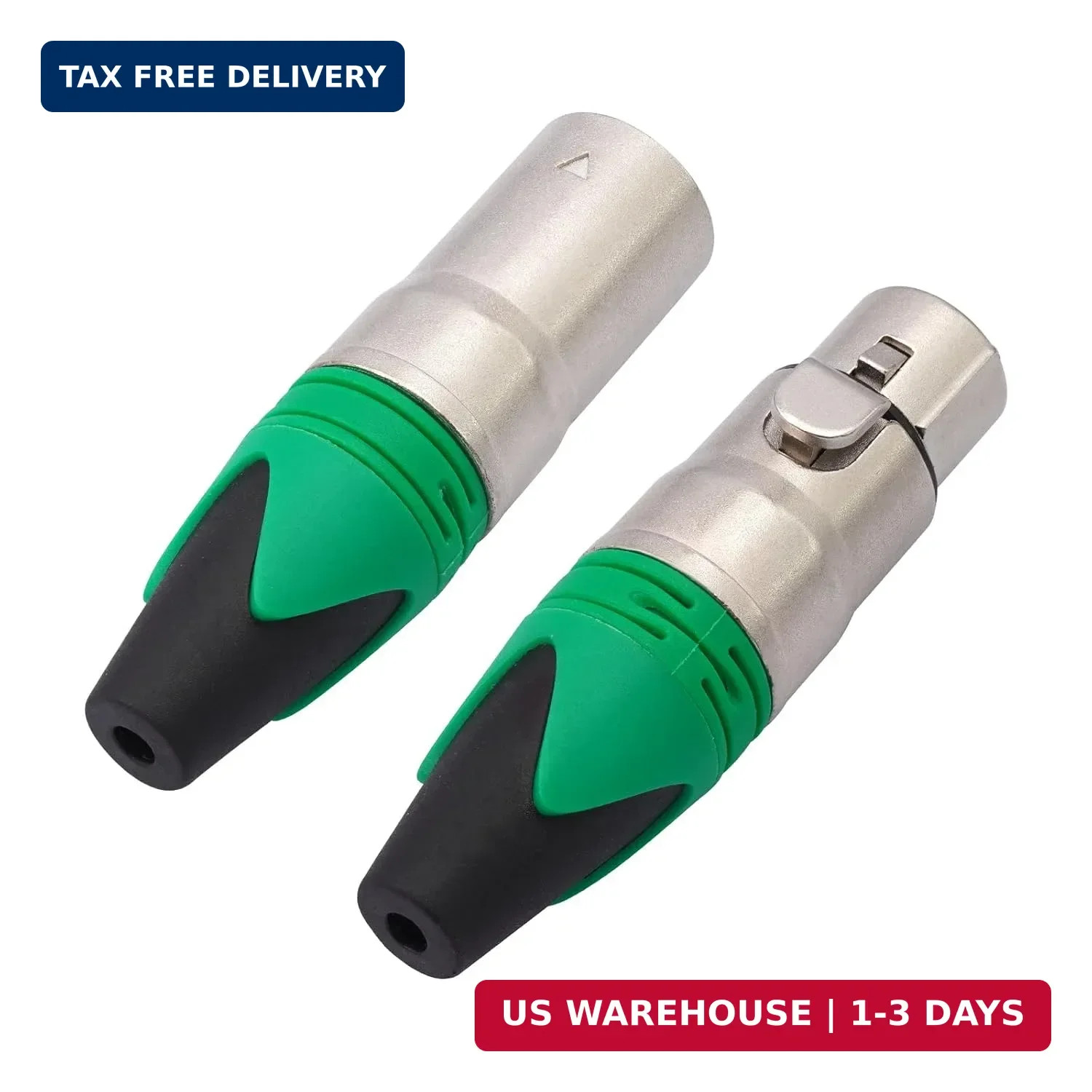 12-Piece 3 Pin XLR Solder Type Connector – 6 Male and 6 Female Plug Connector,Mi