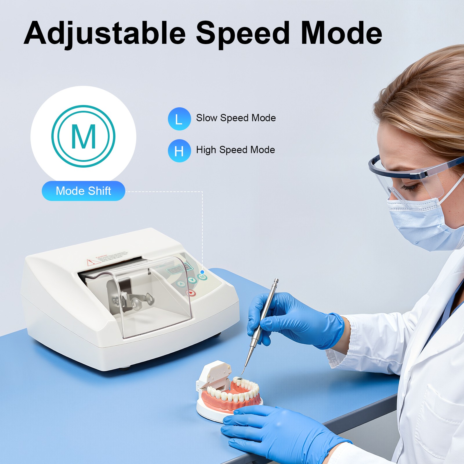 Low Noise 65db Intelligent Adjustable Speed Mode Dental Amalgamator Machine