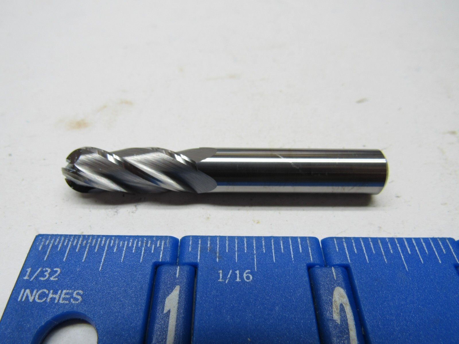 SGS 3/8″ 4-FLUTE CENTER CUTTING SOLID CARBIDE BALL NOSE END MILL