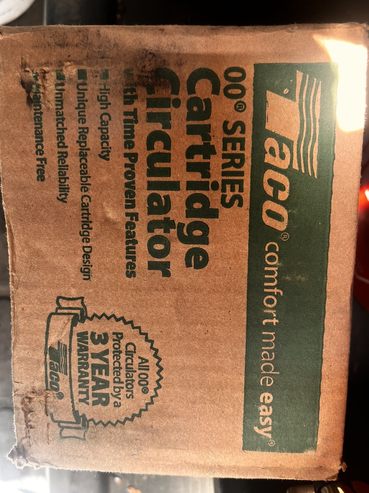 Taco 007-F5 Cast Iron Circulator Pump 1/25 HP