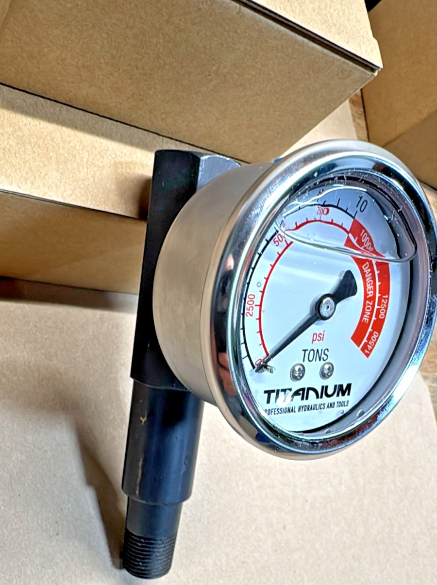 TPH Enerpac GA45GC Style Gauge AND Adaptor UP TO 14000 PSI Gauge CR400 BEST ONE