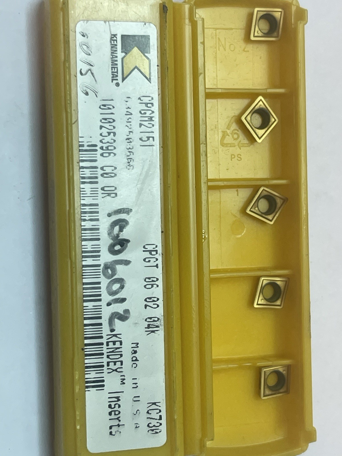 Kennametal CPGM2151/ CPGT060204K KC730 Carbide Turning Inserts Qty.10 (26MY597)