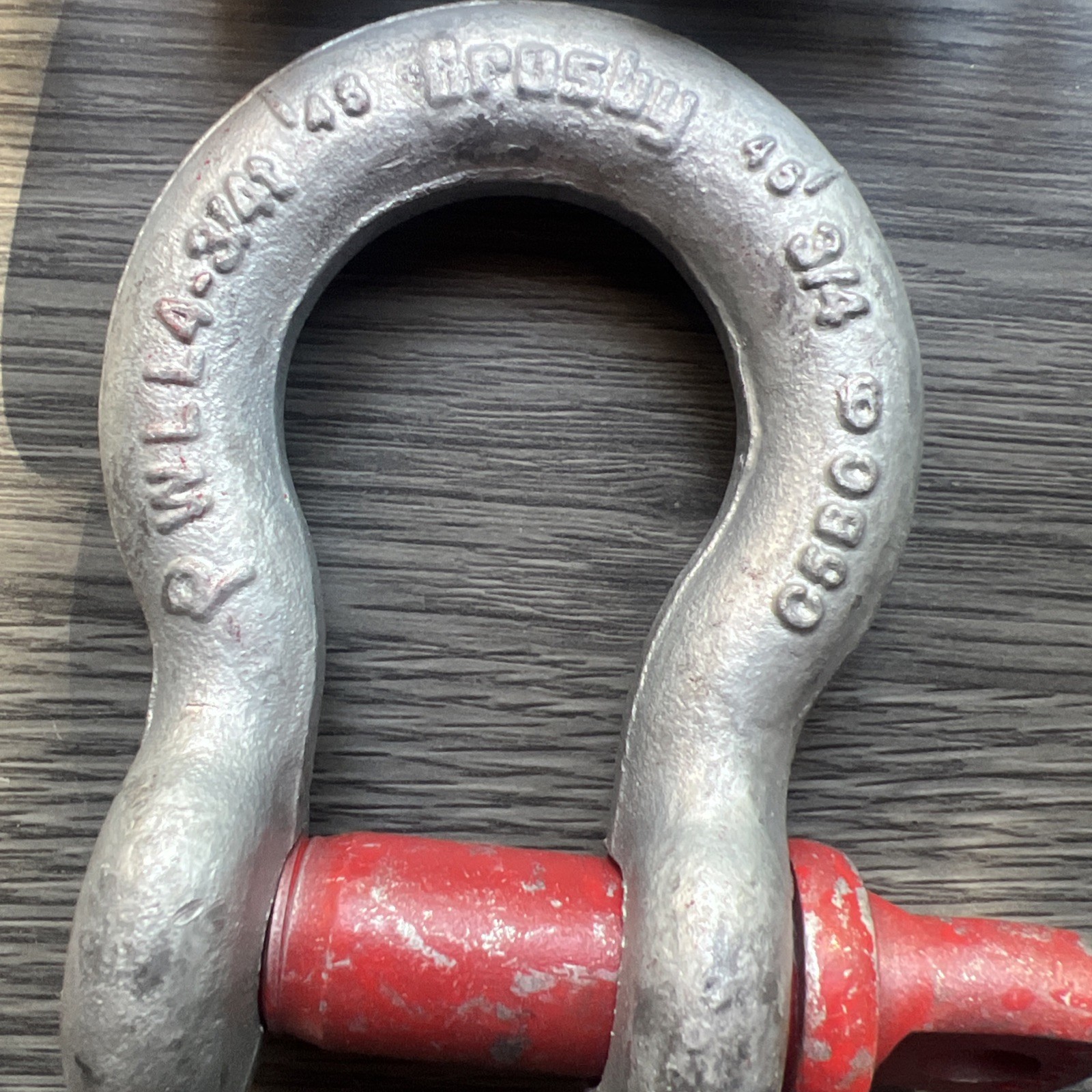 4 NEW CROSBY 3/4 SHACKLES 4-3/4 Ton WLL MADE IN THE USA.