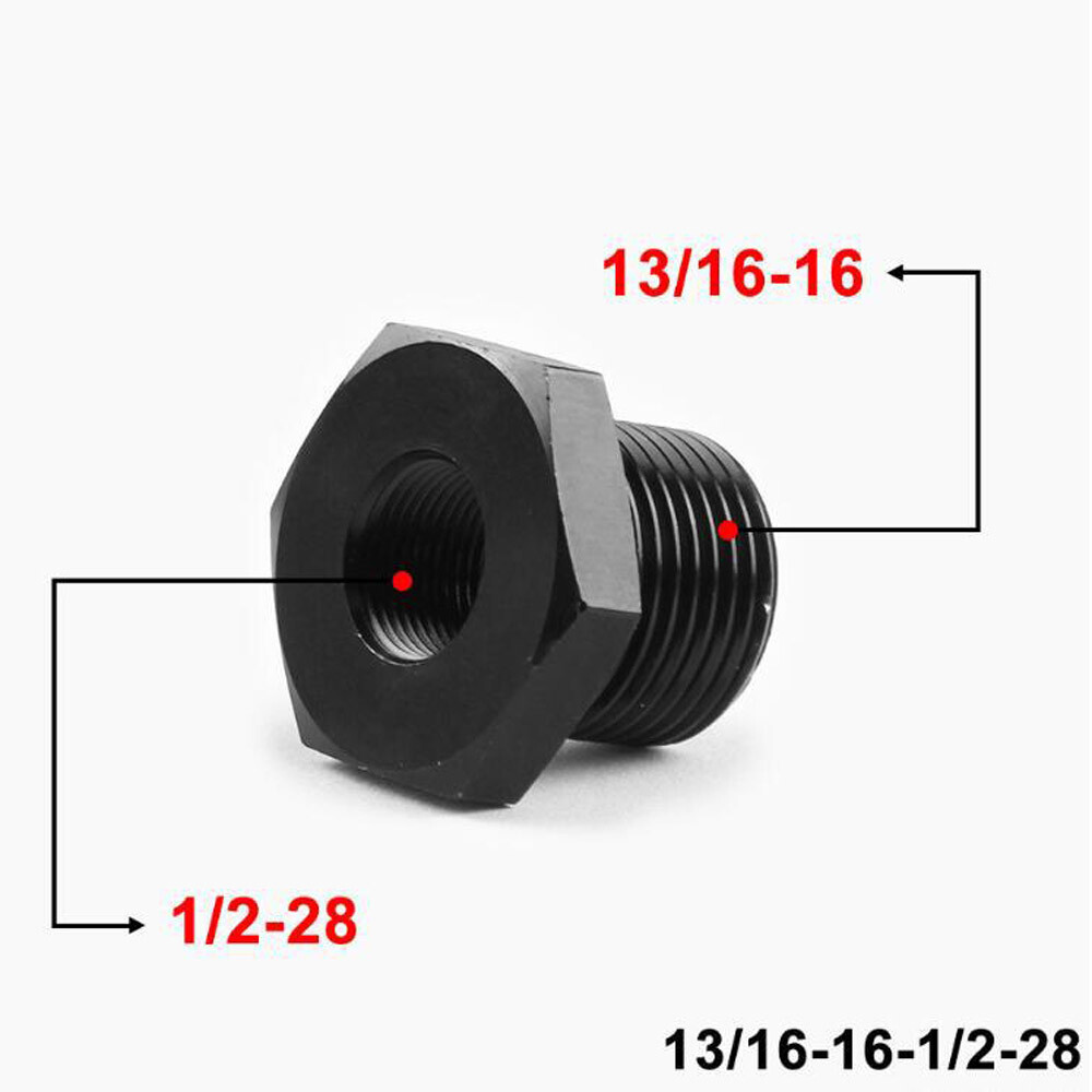 4PCS Steel Thread Adapter 1/2×28 to 5/8×24 / 3/4×16 /13/16×16 / 3/4 NPT US