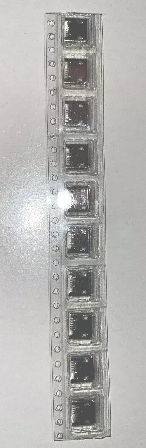 15pcs Micro USB Female Socket 5 Pin Type B4 Vertical Legs Soldering Connectors