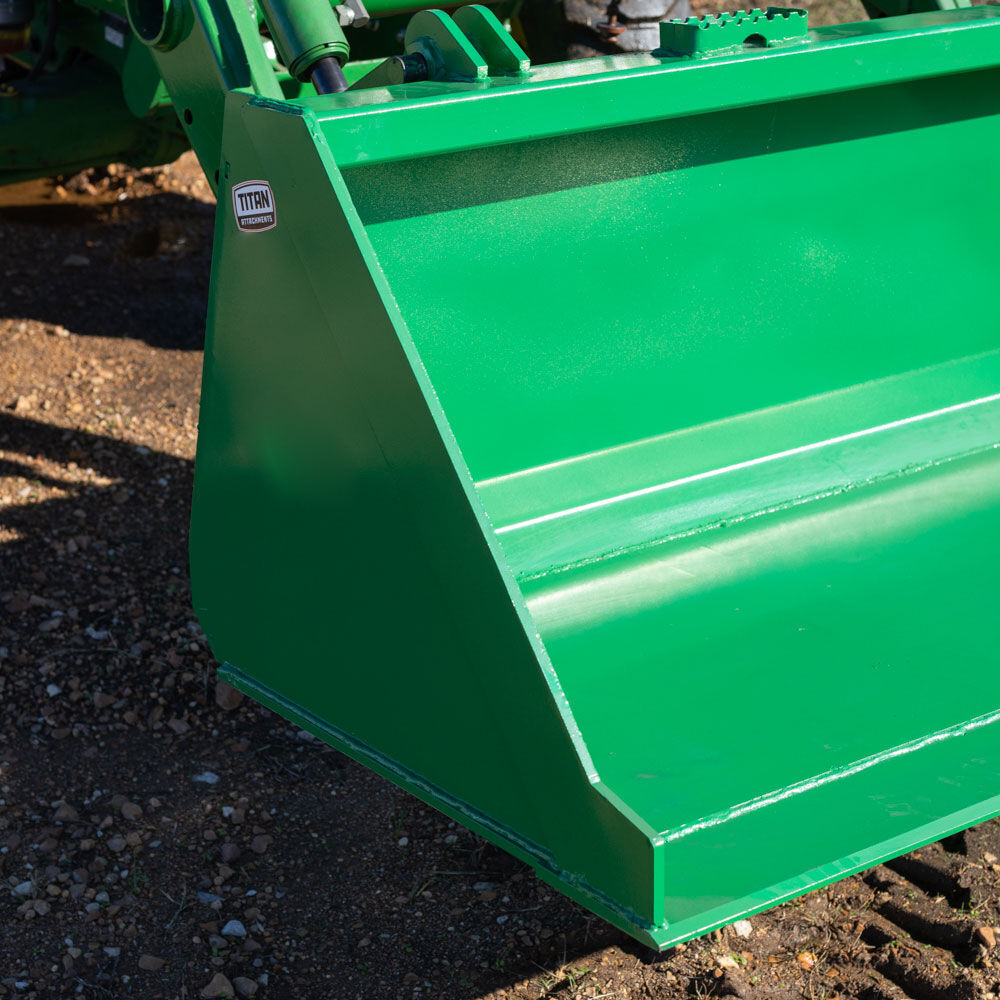 Titan Attachments 5FT Dirt Bucket Attachment Fits John Deere Hook And Pin
