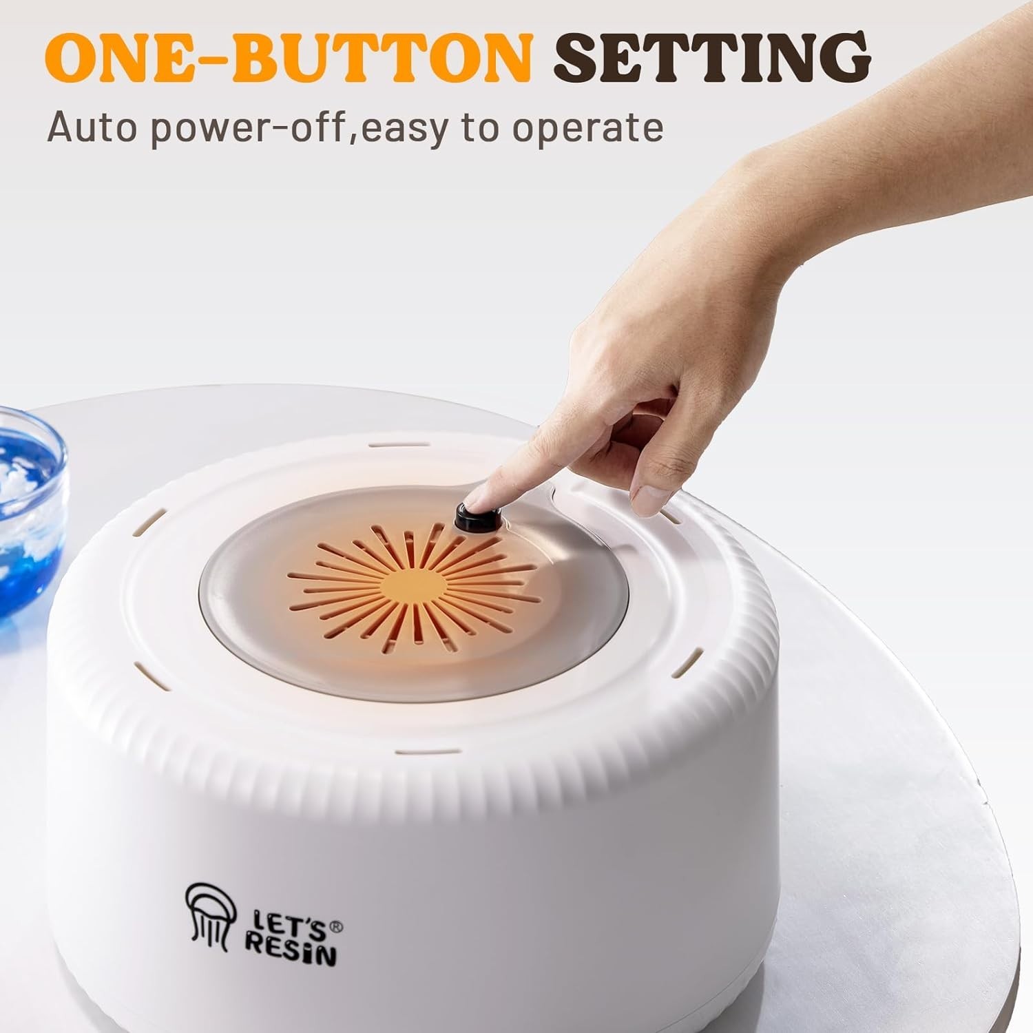 Resin Curing Machine with Large Tray for DIY Silicone Molds & Fast Drying