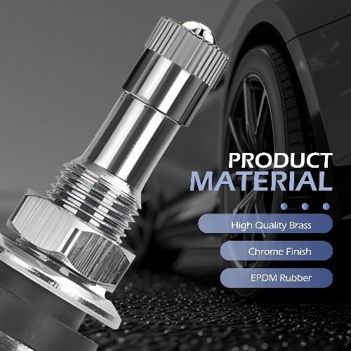 4 PCS Metal Valve Stems, Tire Valve Stems Outer Mount for Tubeless Tires, Fits 0