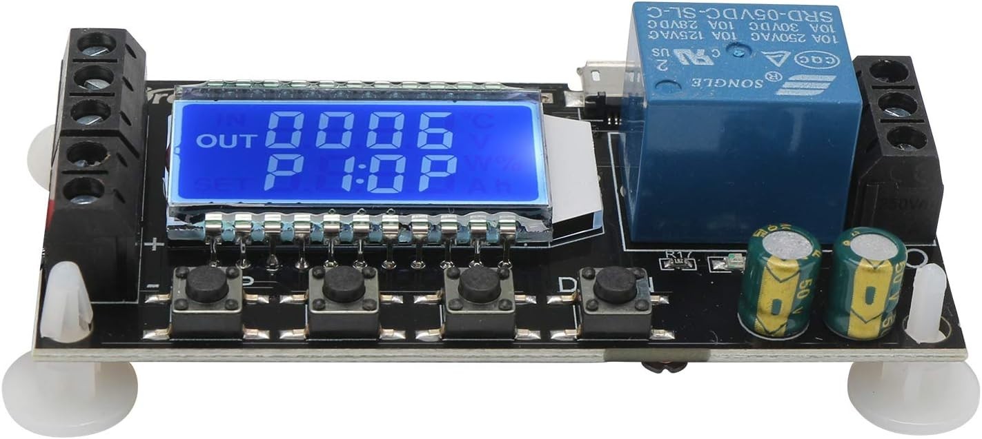 Time Delay Relay, DC 5V/12V/24V Timer Relay Delay-Off Cycle 0.01s-9999mins Ad…