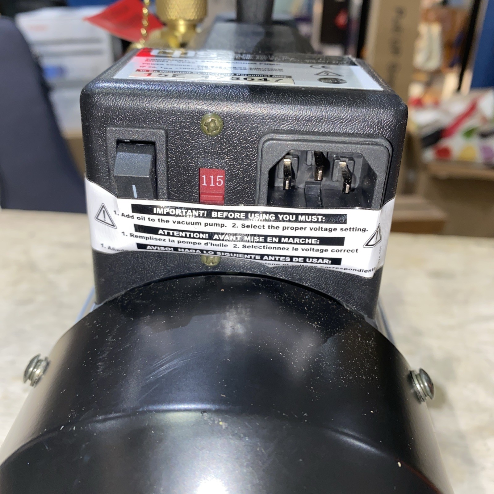 CPS VP4S – Pro Set Single Stage Vacuum Pump, 4 CFM