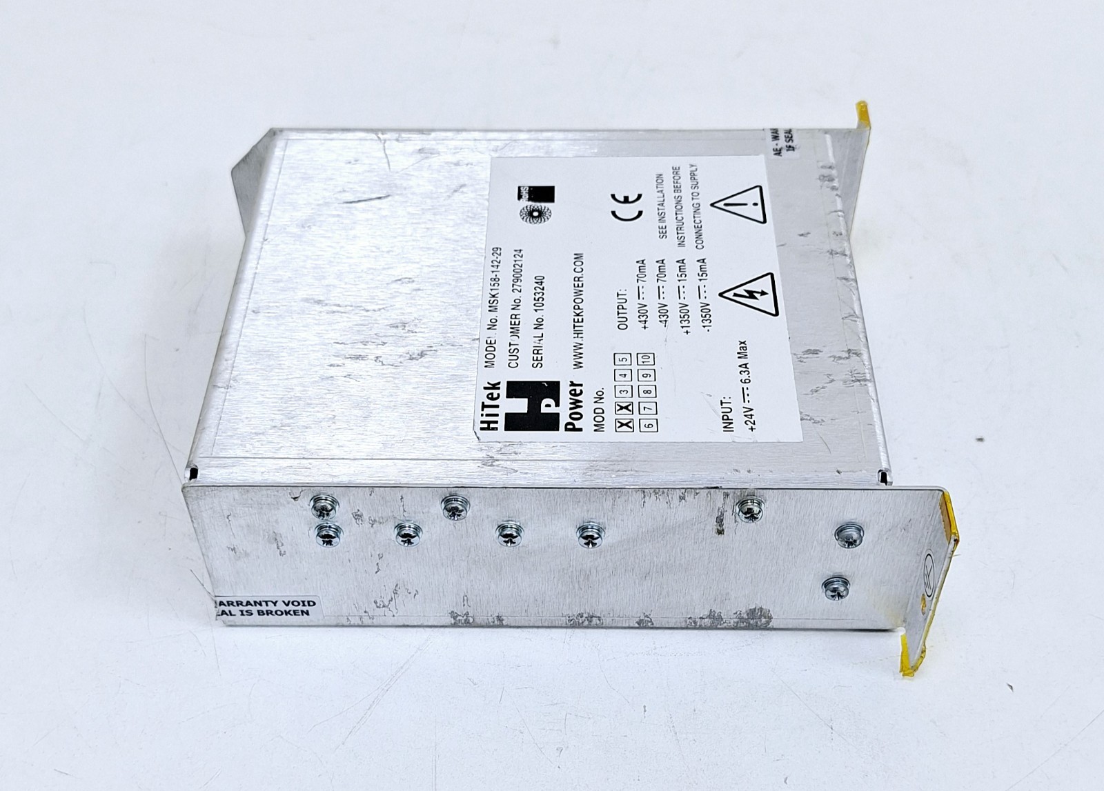 Waters Micromass MSK158-142-29 Hitek Power Supply