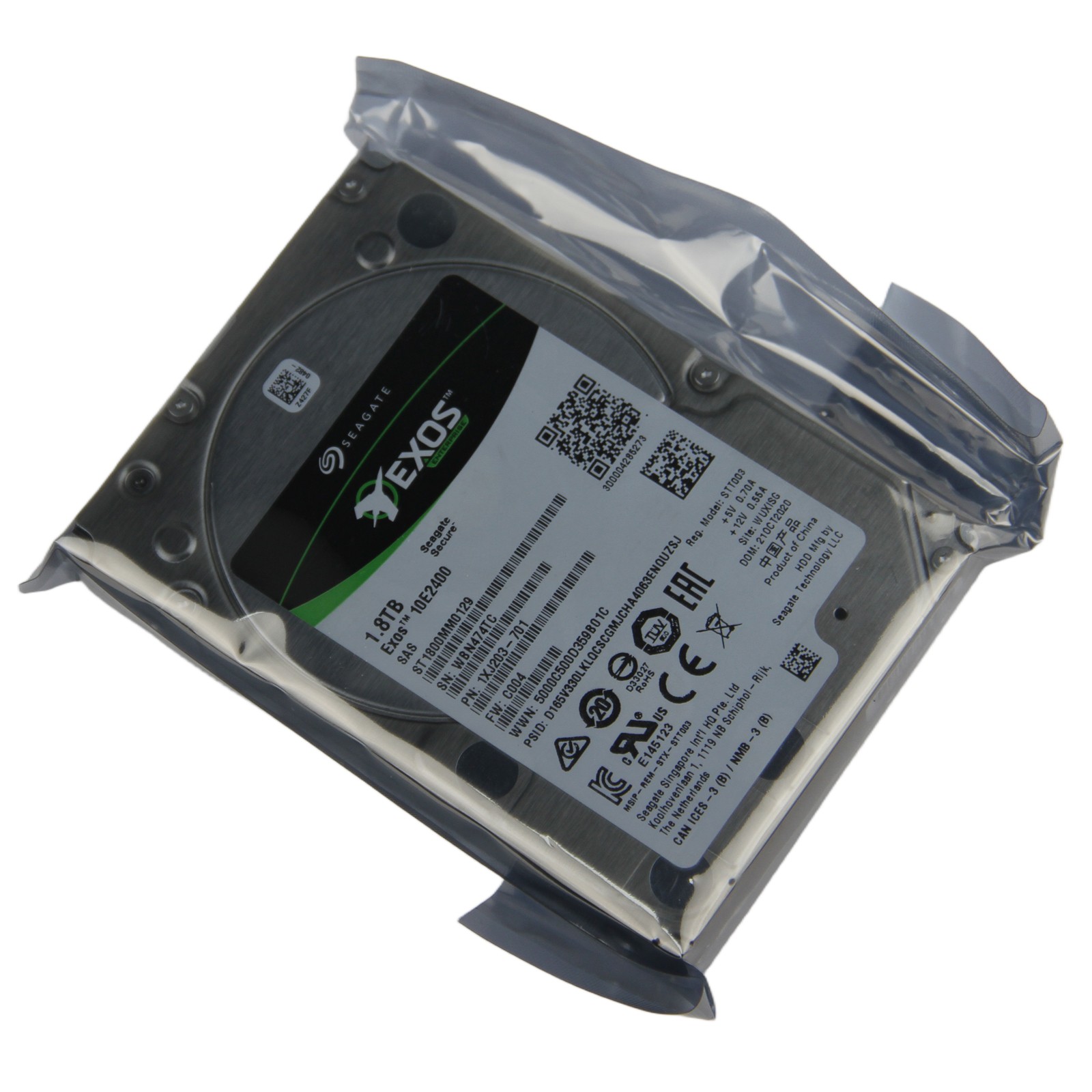 New SEAGATE Exos 10E2400 ST1800MM0129 Hard Drive 1.8TB 10000RPM 12Gb/s 2.