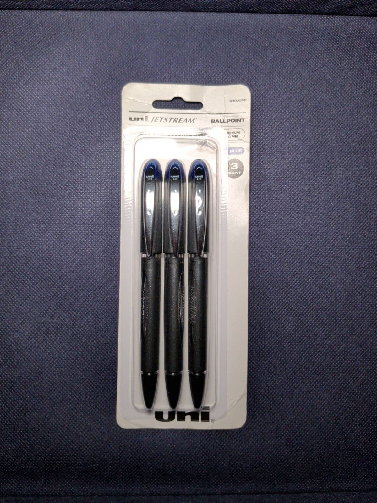 Uniball Jetstream Ballpoint Pens, Bold Point 1.0mm, Blue, 3 Office Product