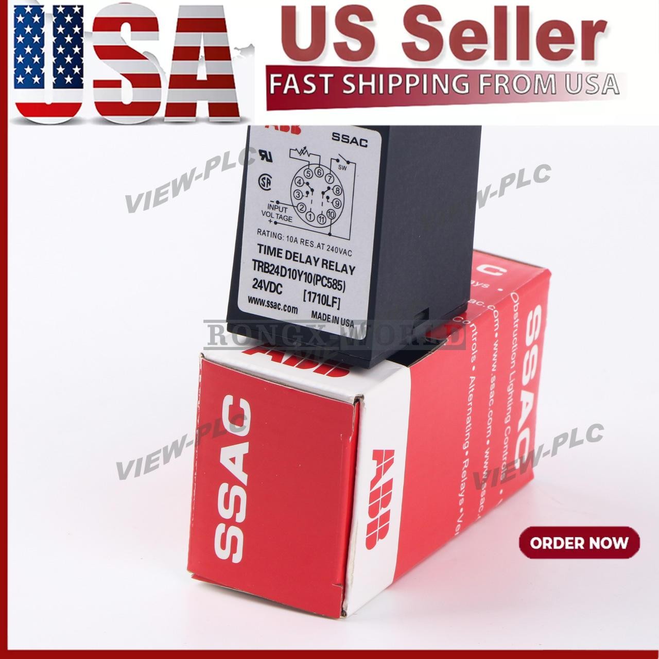 1PC TRB24D10Y10 ABB type time relay New US Free TAX