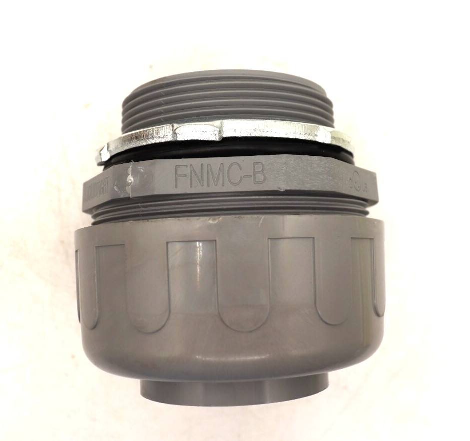 2-Inch Nylon Liquid Tight Straight Connector, NMLT1200, New Box of Two