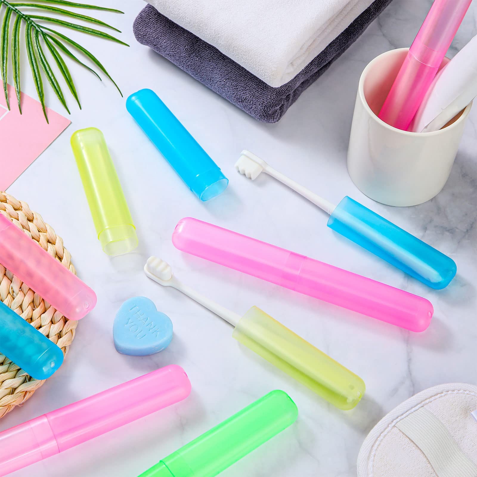 120 Pcs Travel Toothbrush Holder Bulk Multiple Portable Toothbrush Case Stora…