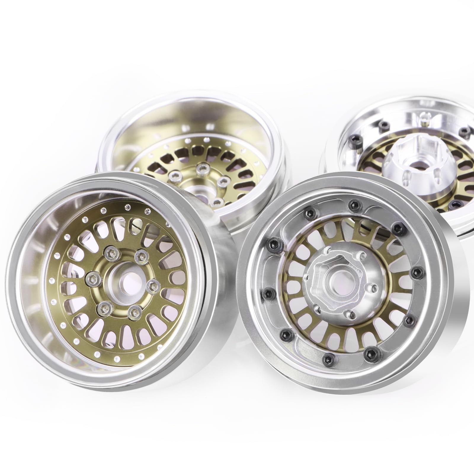 1.9 Beadlock Wheel Rim, Aluminum Negative Offset 10.5mm 164g Super Heavy Deep…
