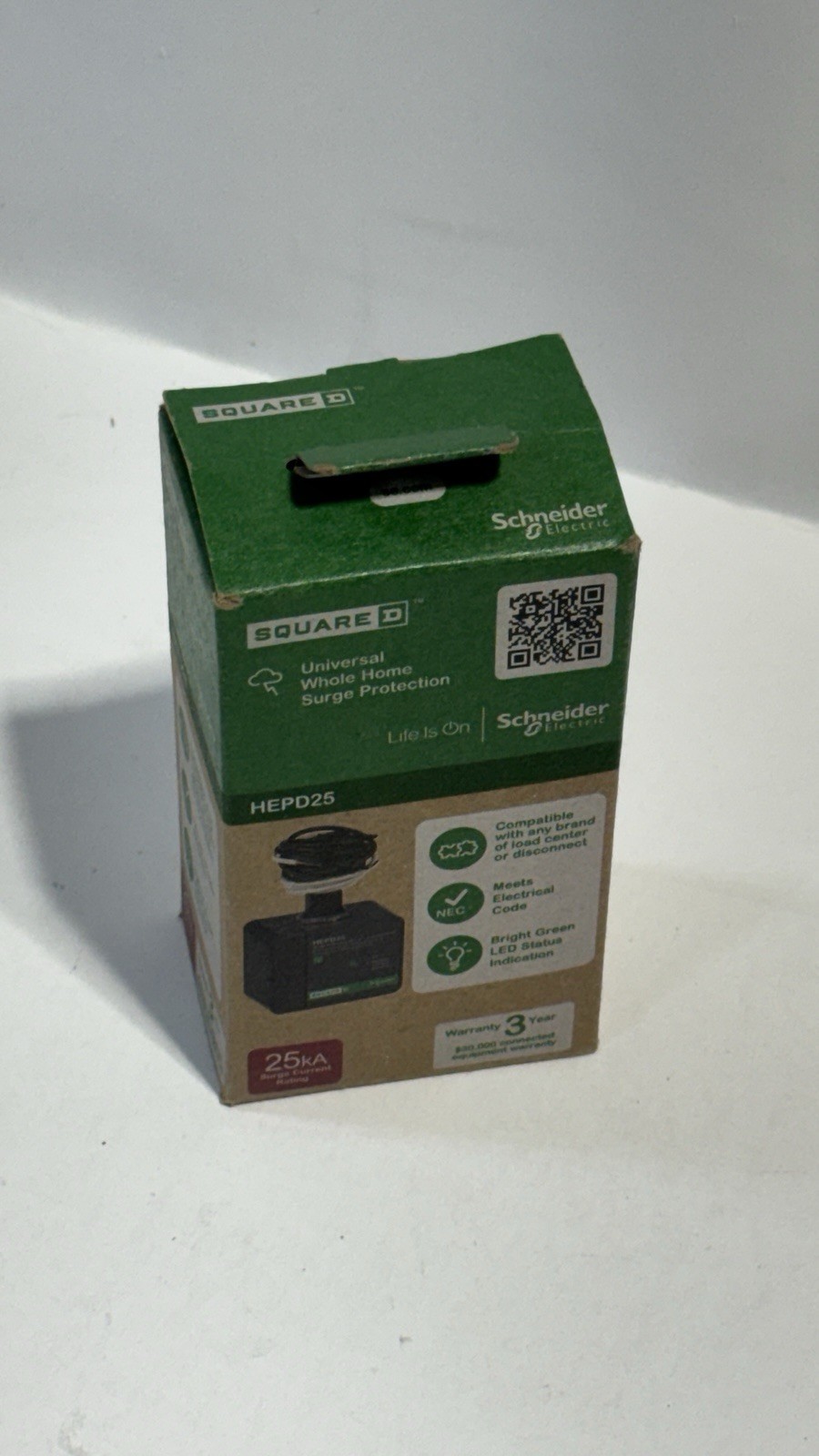 Square D HEPD25 25-kA Universal Whole Home Surge Protective Device