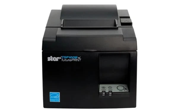 Star Receipt Printer 39464910 TSP143IIILAN TSP100III, Thermal, Gray