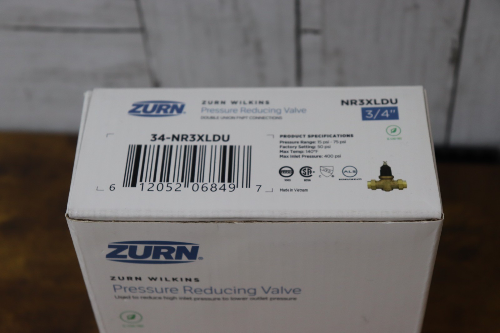 Zurn Wilkins (34-NR3XLDU) 3/4″ Pressure Reducing Valve (Double Union FNPT)