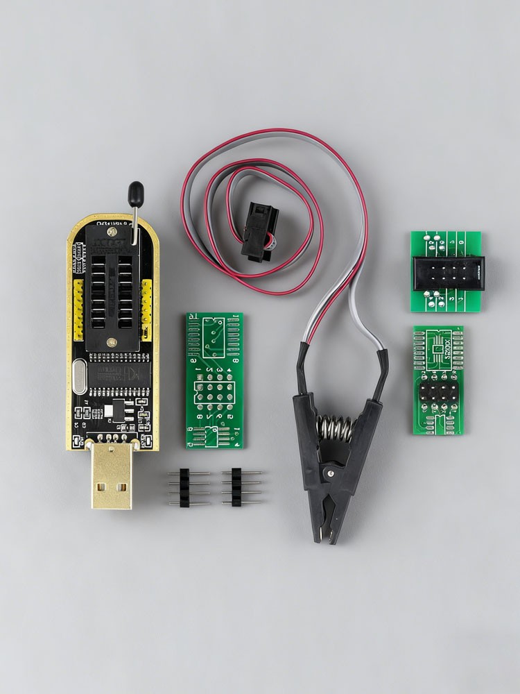 CH341A SOIC8 SOP8 Flash Chip EEPROM Programmer IC BIOS Test Clips 24 25 SeriesaO