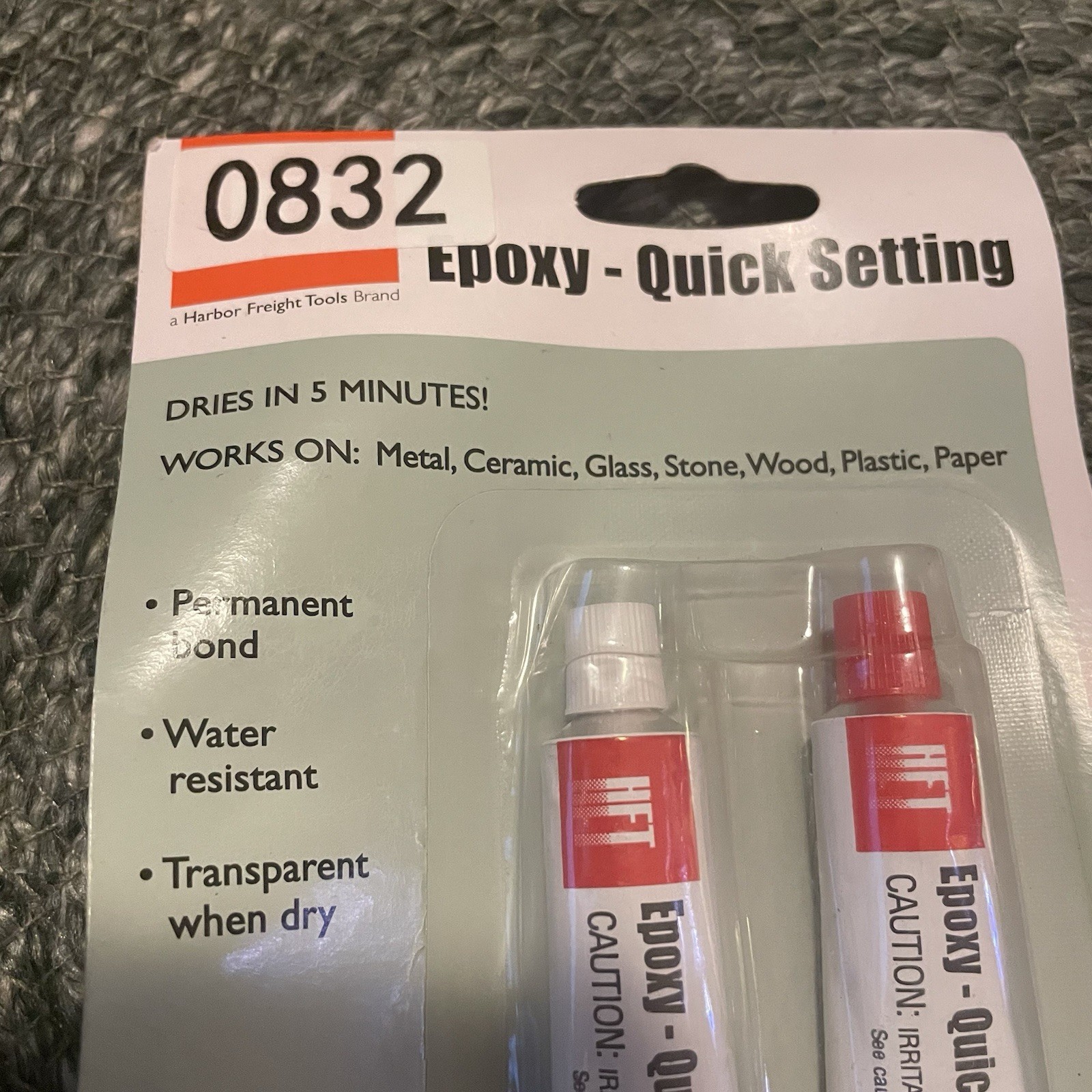✅HFT Super Strong Quick Setting Epoxy 0.35oz 10g Dries Clear Item 92665 #️⃣0832