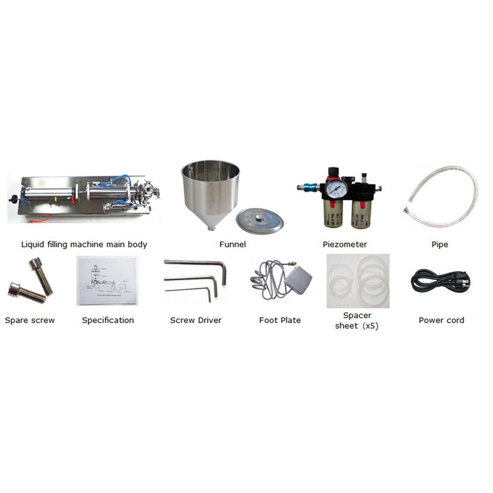 Paste Liquid Filling Machine 110V 1000-5000ml Oil Shampoo Stainless Steel Filler